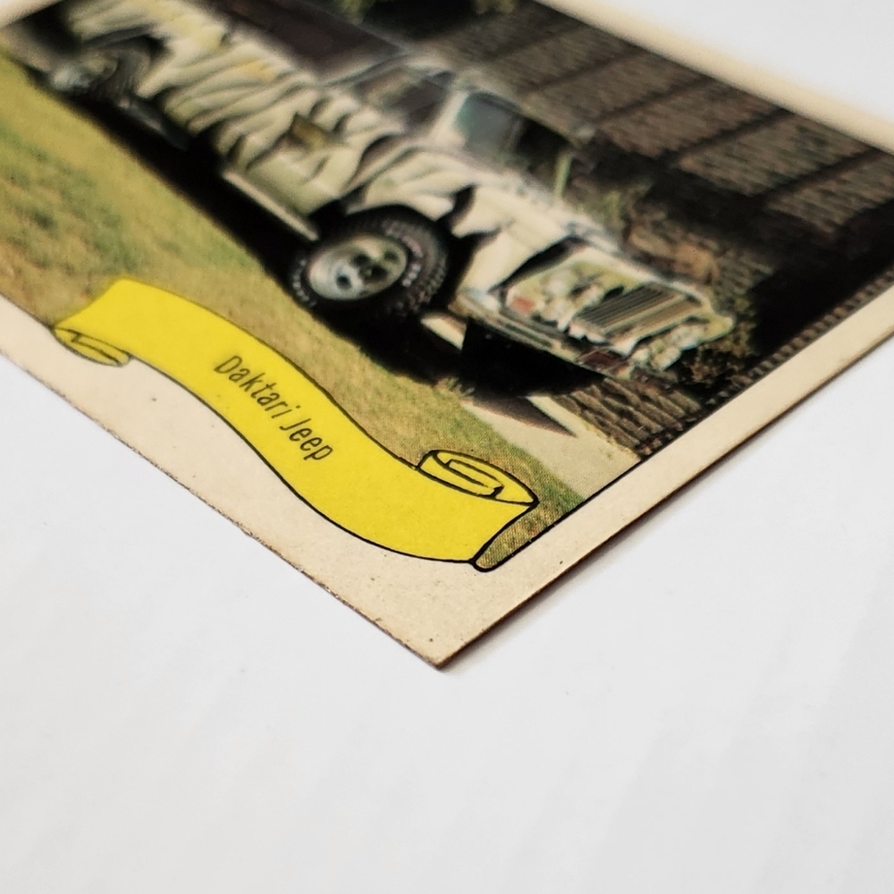 🦓 Vintage 1970 Fleer GEORGE BARRIS Kustom City Sticker - DAKTARI JEEP 🦁 - Picture 7 of 10